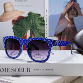 MONOGRAM SUNGLASS 581385 IN BLUE ACETATE FRAME