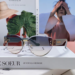 LOGO SUNGLASSES 513012 IN BLUE ACETATE