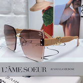 SQUARE SUNGLASSES 632892 IN BEIGE ACETATE BROWN SMOKE LENSES