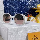 OVERSIZES FF DIAMONDS SQUARE SUNGLASSES 563315 IN ACETATE