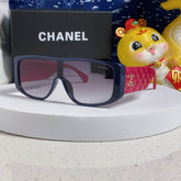 SQUARE SUNGLASSES 641780 IN BLUE ACETATE PINK FRAME