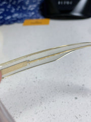 DIAGONAL ROUND FRAME SUNGLASSES 566718 IN ACETATE