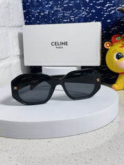 TRIOMPHE SQUARE SUNGLASS 566744 IN BLACK ACETATE