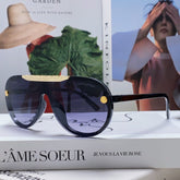 BLACKWOOD SUNGLASSES 567461 IN BLACK ACETATE GOLD METAL