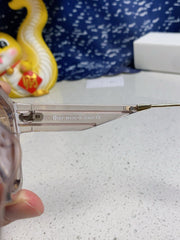 MONTAIGNE SUNGLASS CLUB M7U IN BROWN CLEAR ACETATE