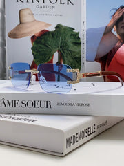 CRYSTAL STUDDED C DE RECTANGULAR FRAME SUNGLASSES 533159 IN METAL