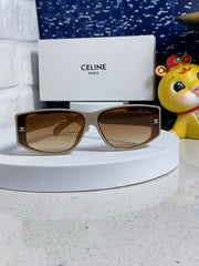 TRIOMPHE SUNGLASS 533218 IN IVORY ACETATE CAMEL LENSES