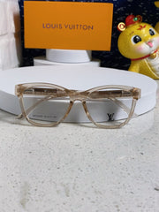 CAT EYE SUNGLASSES 570277 IN LIGHT BROWN CLEAR ACETATE EMBOSSED LOGO