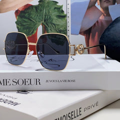 SQUARE FRAME SUNGLASSES 570217 IN METAL