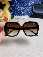 SQUARE FRAME SUNGLASSES 573309 IN ACETATE EMBOSSED LOGO