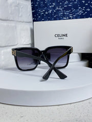 TRIOMPHE SUNGLASSES 548636 IN BLACK ACETATE GRADIENT SMOKE LENSES