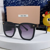 GLIMPSE SQUARE SUNGLASSES 554616 IN BLACK ACETATE GREY SMOKE LENS