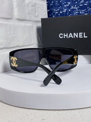 SQUARE SUNGLASSES CH5495 IN BLACK ACETATE BLACK LENSES