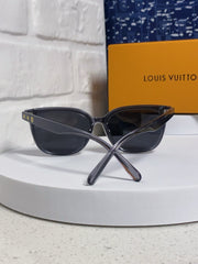 CAT EYE SUNGLASSES 571649 IN GREY CLEAR ACETATE