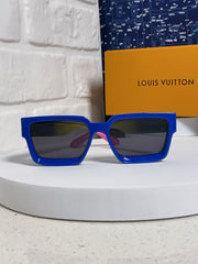 RECTANGLE SUNGLASSES 575847 IN BLUE MIX MULTICOLOR ACETATE