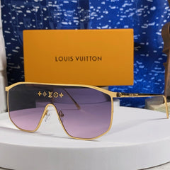 GOLDEN MASK SUNGLASSES 582731 IN GOLD METAL PURPLE SMOKE LENSES