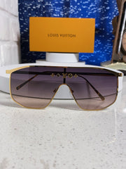 GOLDEN MASK SUNGLASSES 582732 IN GOLD METAL DARK GREY SMOKE LENSES