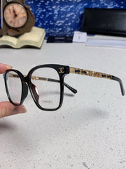 SQUARE SUNGLASSES 632030 IN BLACK ACETATE CLEAR LENSES