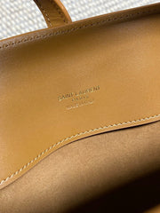 LE 37 MEDIUM BUCKET BAG 25 IN TORTILLA BROWN CALFSKIN GOLD HARDWARE