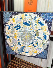 CHANEL 25S SCARF 90 IN SILK 709580