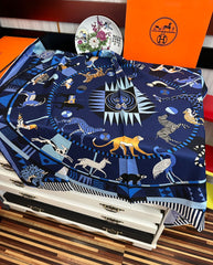 HERMES 25S SCARF 90 IN SILK 007