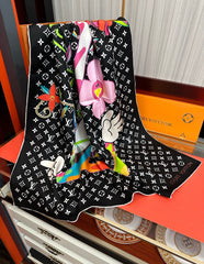 LV SCARF 90 CM IN SILK 10