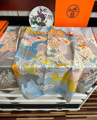 HERMES 25S SCARF 90 IN SILK 727408