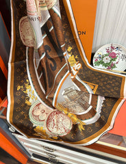 LV SCARF 90 CM IN SILK 730534