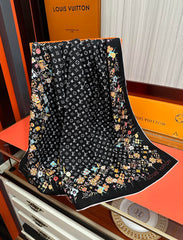 LV SCARF 90 CM IN SILK 730541