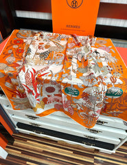 HERMES 25S SCARF 90 IN SILK 735740