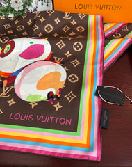 LV SCARF 90 CM IN SILK 738413