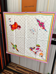 LV SCARF 90 CM IN SILK 738414
