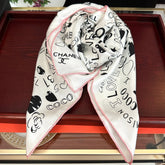 CHANEL 25S SCARF 90 IN SILK 738421