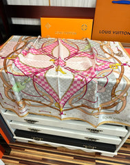 LV SCARF 90 CM IN SILK 738452