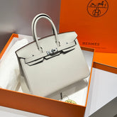 HM BIRKIN 25CM IN CREAM TOGO LEATHER SILVER HARDWARE