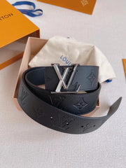LV 25S BELT 40 MM IN BLACK CALFSKIN 593215