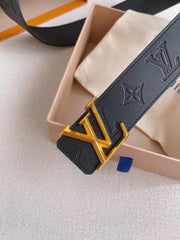 LV 25S BELT 40 MM IN BLACK CALFSKIN 593216