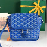 GRAND BLEU 16 IN SAPPHIRE BLUE GOYARDINE CANVAS AND LAMBSKIN