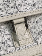 GRAND BLEU 16 IN WHITE GOYARDINE CANVAS AND LAMBSKIN