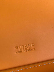 DUCHESSE MARIE-CAROLINE BAG 25 IN YELLOW GOYARDINE CANVAS AND SMOOTH CALFSKIN