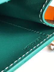 DUCHESSE MARIE-CAROLINE BAG 25 IN GREEN GOYARDINE CANVAS AND SMOOTH CALFSKIN