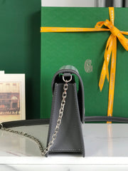 DUCHESSE MARIE-CAROLINE BAG 25 IN GRAY GOYARDINE CANVAS AND SMOOTH CALFSKIN