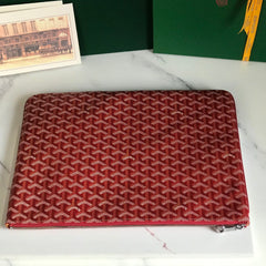 SÉNAT MGM POUCH 40 IN MONZA RED GOYARDINE CANVAS