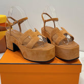 JAM 30 SANDAL IN CINNAMON BROWN SUEDE