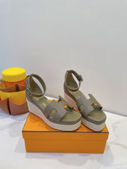 ELDA ESPADRILLE IN MOCHA BROWN EPSOM CALFSKIN