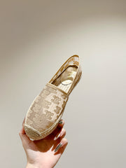 ESPADRILLES IN BEIGE MESH