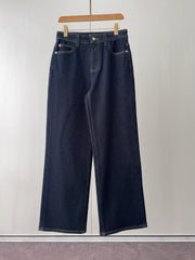 MAX MARA 25S STRAIGHT-LEG JEANS WITH SHEEPSKIN LINING 059