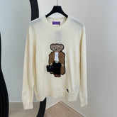 RALPH LAUREN 25S EMBROIDERED BEAR KNITTED SWEATER 253