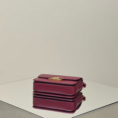 MINI CLAUDE 22 SHINY CALFSKIN FANSY PURPLE