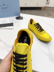 COLLAPSE SNEAKERS IN YELLOW SUEDE AND NYLON